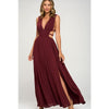 Athena Maxi Dress - Small / Burgundy - Dresses