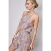 Floral Lace Ruffled Dress - Dresses