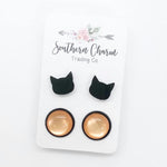Halloween Earring Sets - Black Cat - Accessories