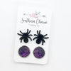 Halloween Earring Sets - Black Widow - Accessories