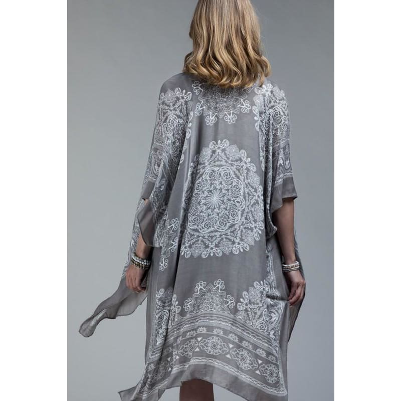 Mandala Kimono - One Size / Grey - Outerwear