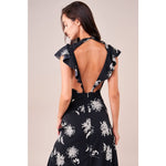 Open Back Floral Maxi - Dresses