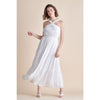 Textured Woven Tiered Maxi - Small / White - Dresses